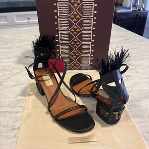 Valentino Garavani Feather Sandals